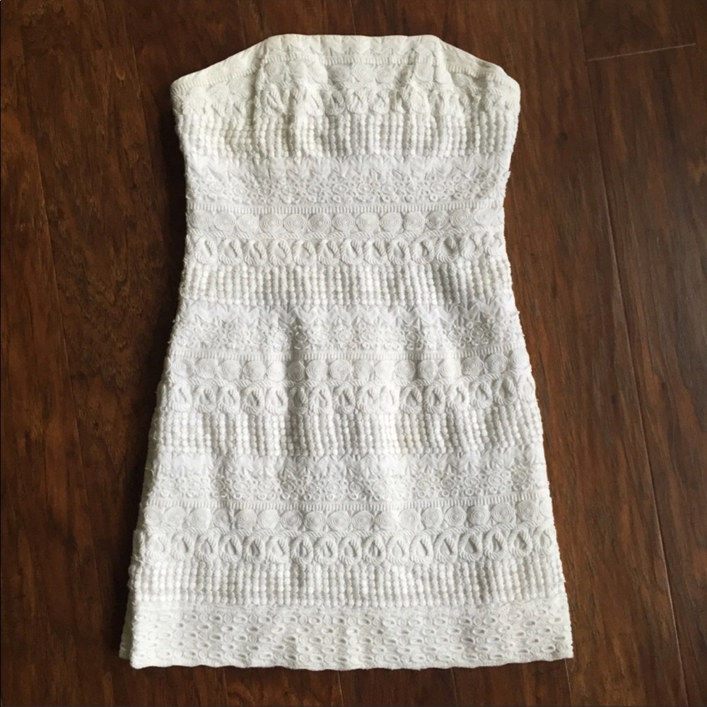 Strapless white Lilly Pulitzer size 2 dress
